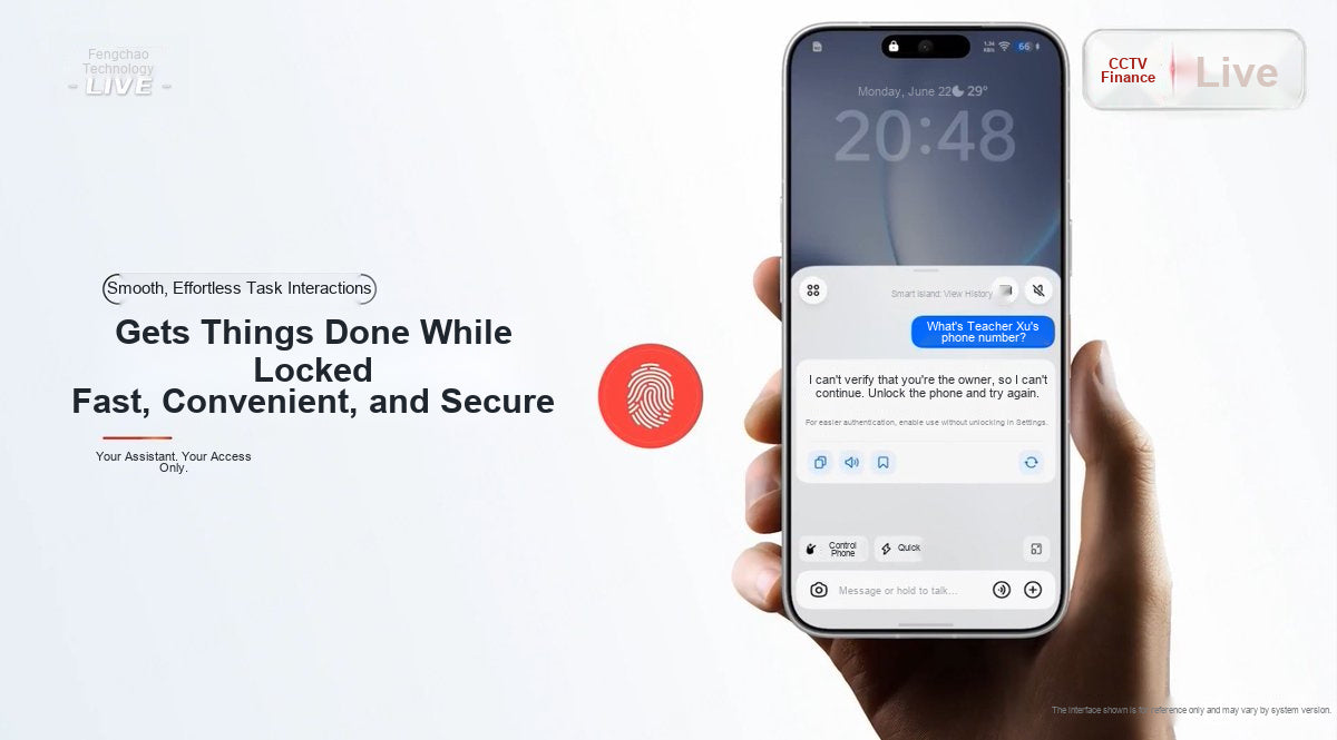 The same question produces answers with different permission levels depending on whether fingerprint authentication has been completed.